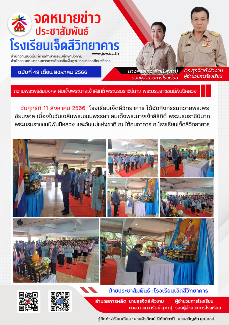 ถวายพระพรชัยมงคล เนื่องในวันเฉลิมพระชนมพรรษา สมเด็จพระนางเจ้าสิริกิติ์ พระบรมราชินีนาถ พระบรมราชชนนีพันปีหลวง